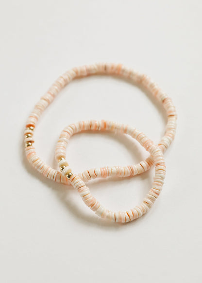 Pure Sea Shell + 14k Gold Filled || Stretch Anklet or Bracelet