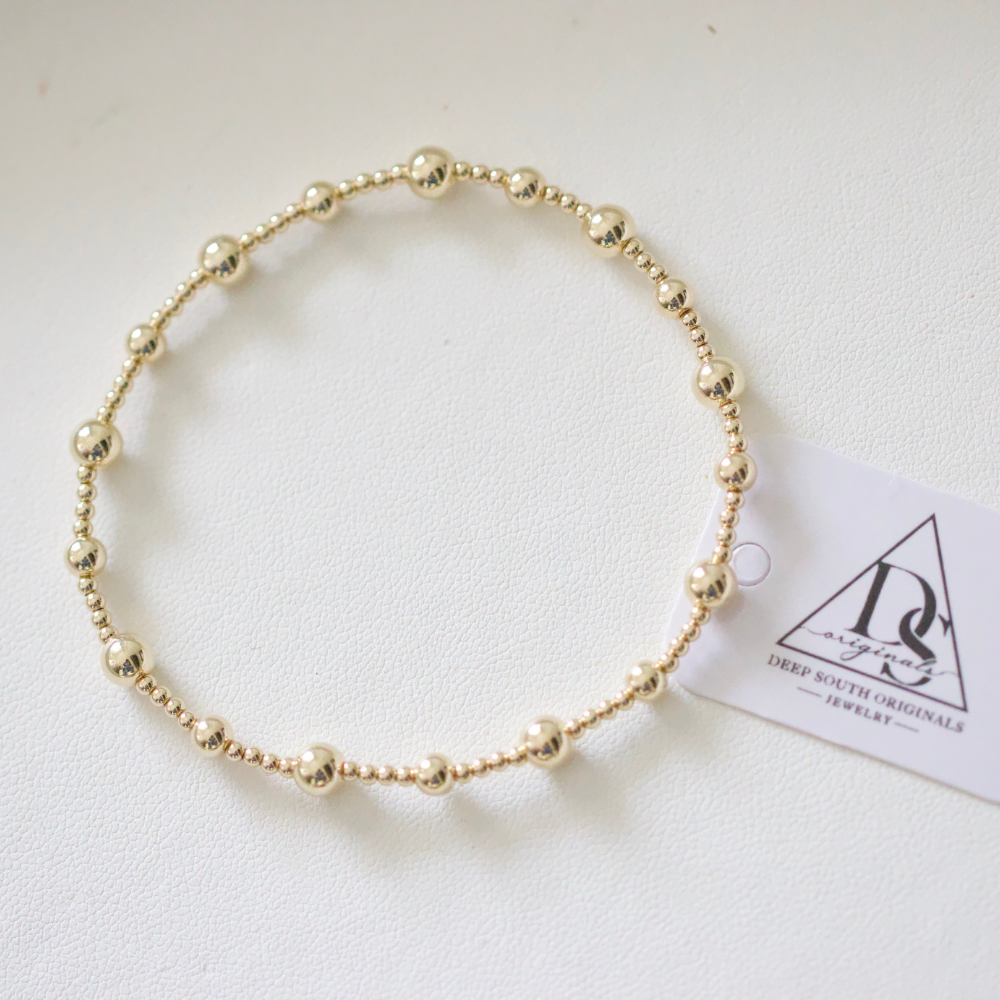 Ellie Beaded Bracelet 14k Gold Filled