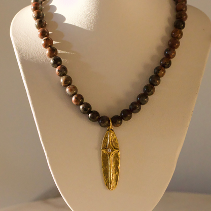 Heritage Cross Necklace 24K Gold Plated