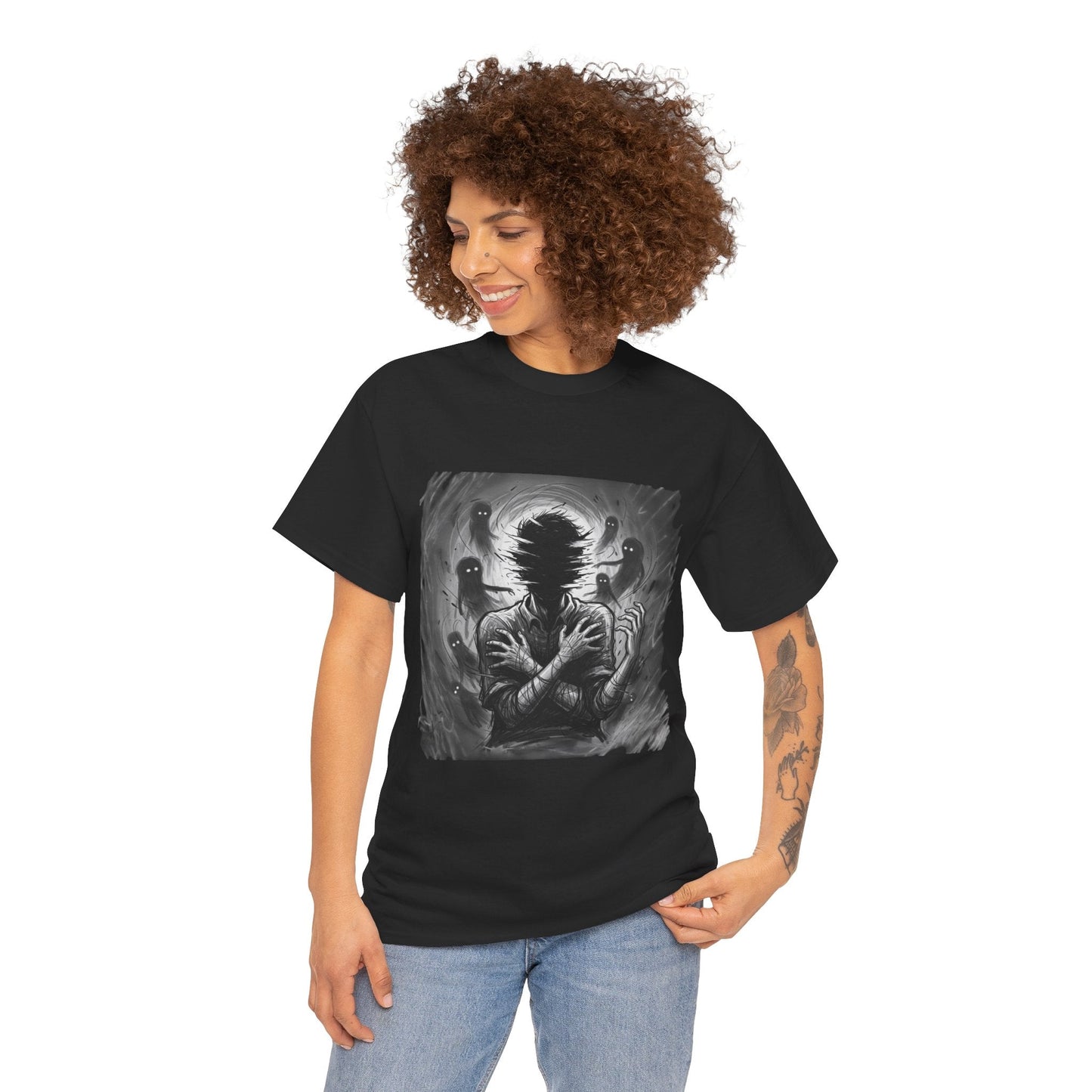 Xian Allen x Trash Cult Shirt – “Don’t Let Them In” | Ghost Spiral Emotional Horror Tee