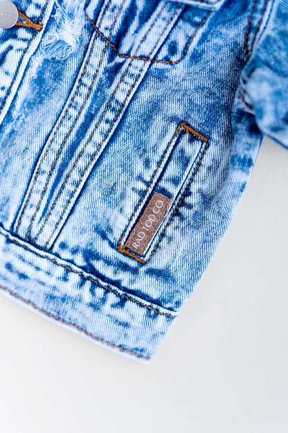 DISTRESSED DENIM JACKET
