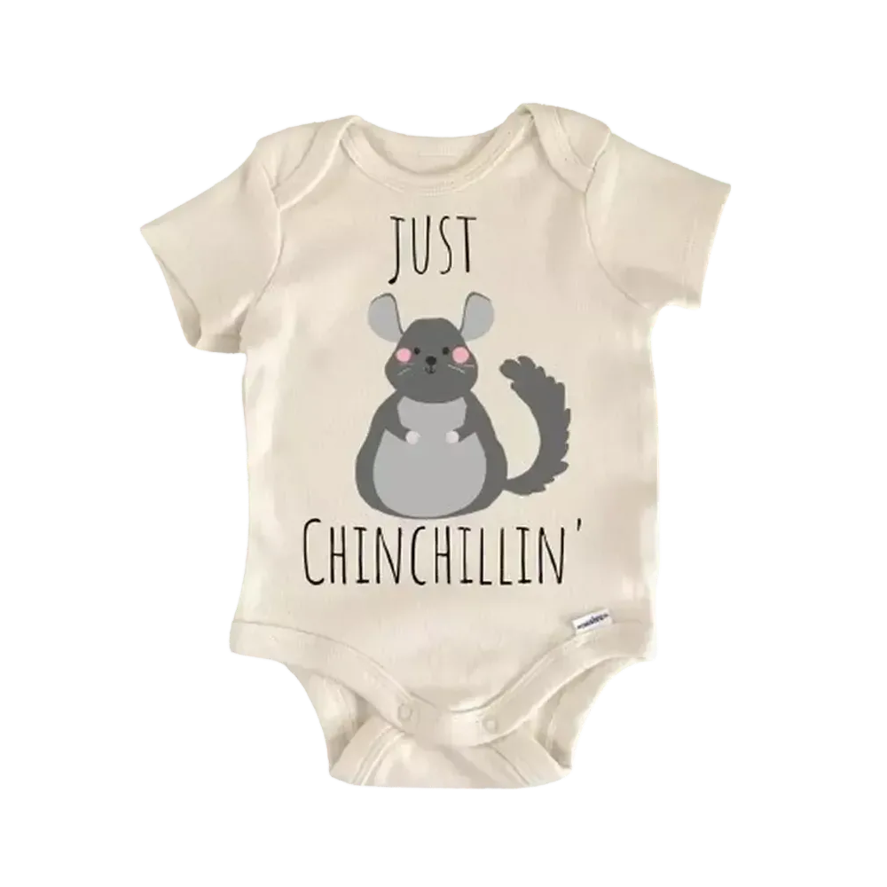 Chinchilla Animal Rodent Newborn Baby Onesie® Bodysuit
