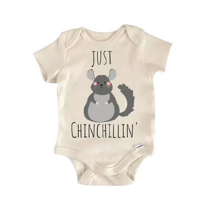 Chinchilla Animal Rodent Newborn Baby Onesie® Bodysuit