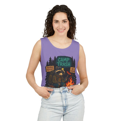 Camp Trash Raccoon Tank Top – Feral & Off-Grid Summer Shirt by Trash Cult