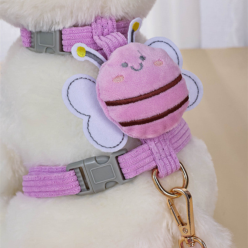 Cute Traction Rope Dog Vest
