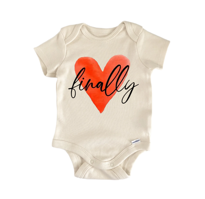 Finally Announcement Newborn Baby Onesie® Bodysuit