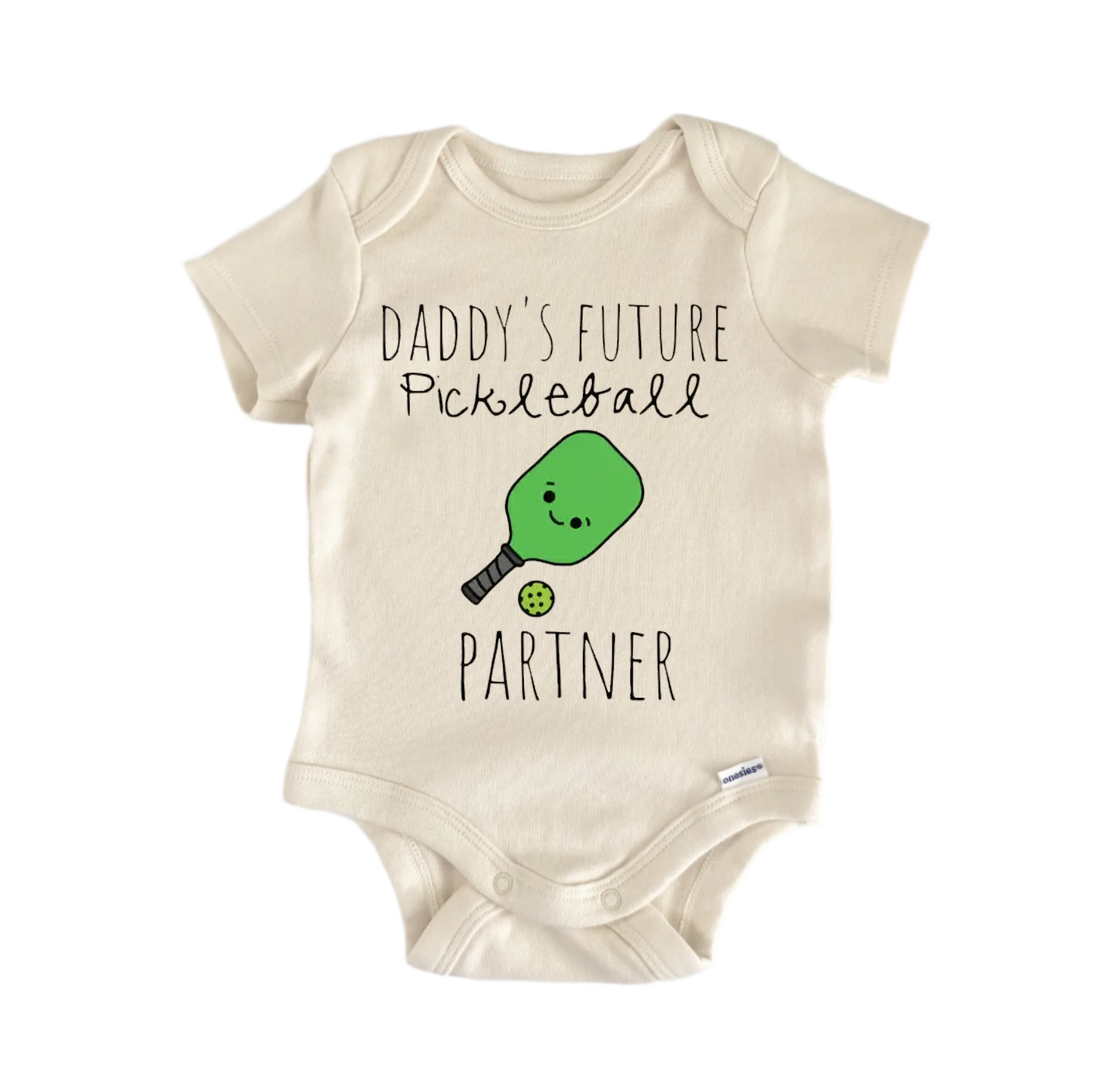 Pickleball Paddle Newborn Baby Onesie® Bodysuit