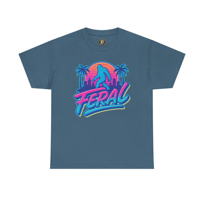 Retro Feral Bigfoot Tee – Tropical Chaos Meets Cryptid Cool