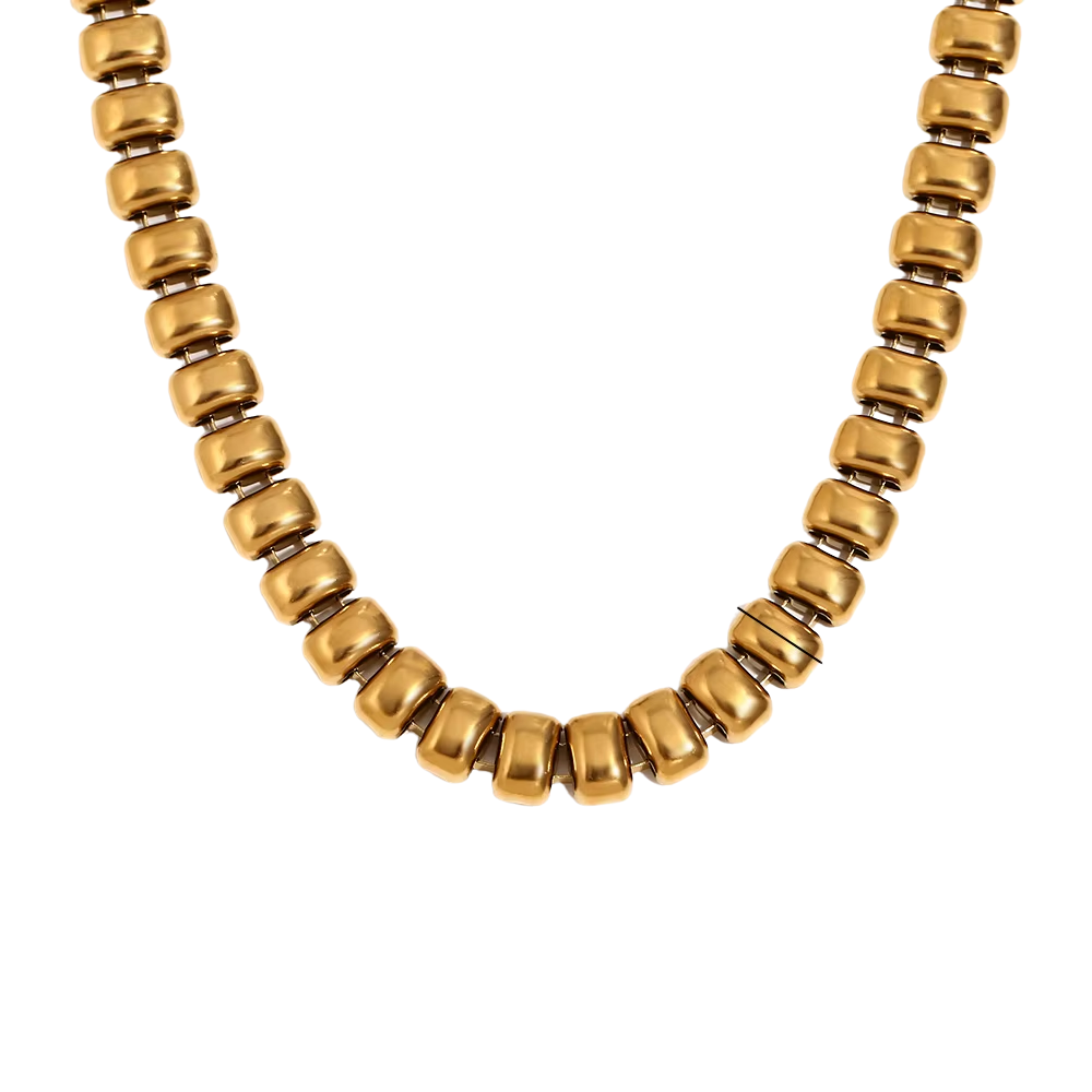 Sloan Chain Necklace - Chunky Gold Chain Necklace - 18k Gold Plated Stainless Steel