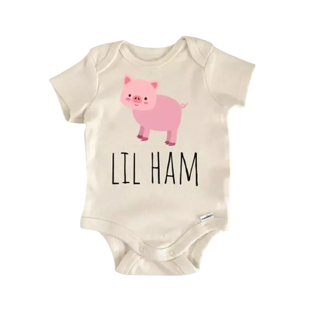 Pig Bacon Farm Ham Newborn Baby Onesie® Bodysuit