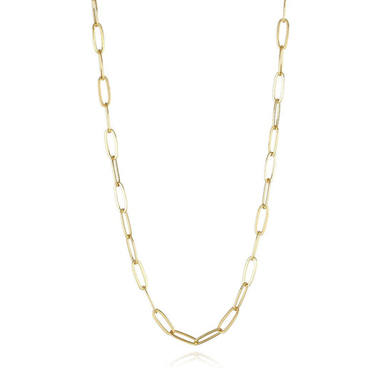 Paperclip Charm Bar Necklace - 18”, 24”, 28”