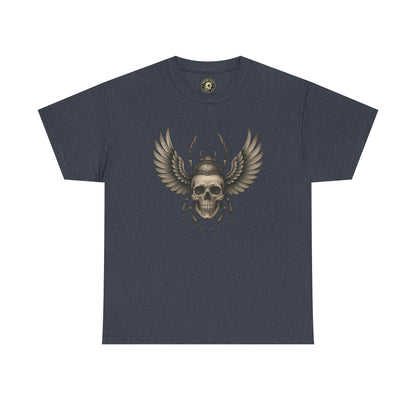 Winged Skull Scarab Shirt – Dark Gothic Beetle Graphic Tee – Gildan 5000 Unisex