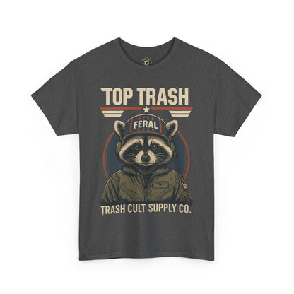 Feral Top Trash Raccoon Pilot Shirt – Trash Cult Supply Co. Parody Tee