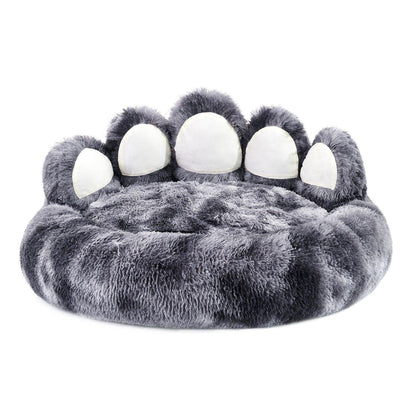 Paw Shape Cozy Plush  Dog Bed