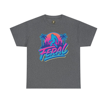 Retro Feral Bigfoot Tee – Tropical Chaos Meets Cryptid Cool