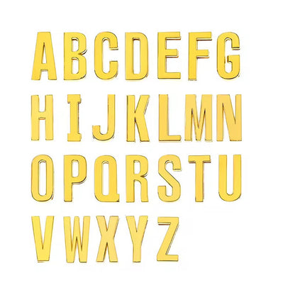 Scarf Slide Letters – 30mm – 14K Gold Non Tarnish