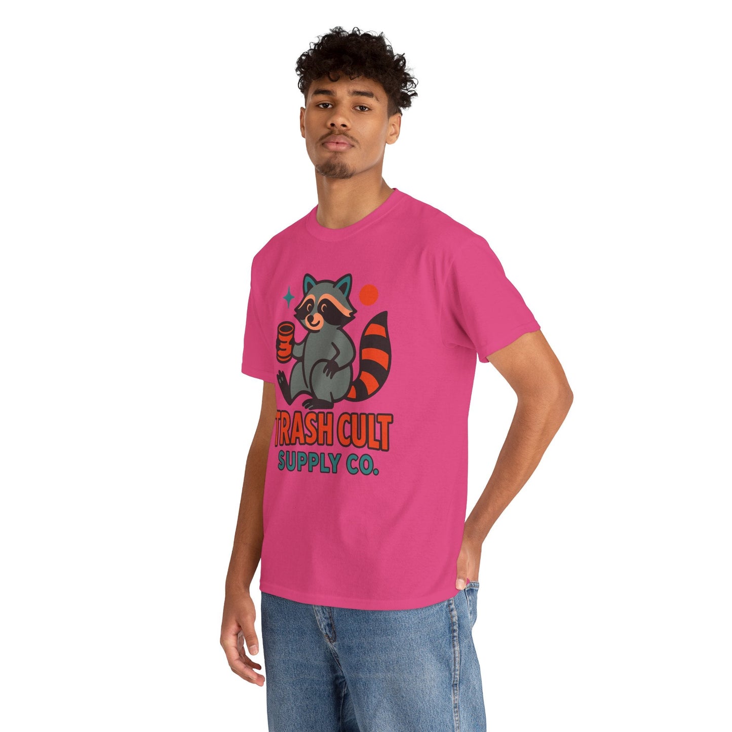 Trash Cult Supply Co. Unisex Heavy Cotton Tee, Eco-Friendly Tee, Gift for Raccoon Lovers, Cute Graphic T-Shirt, Trendy Streetwear, [...]