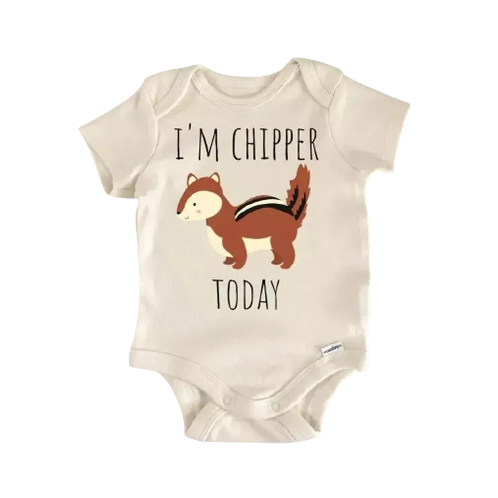 Chipmunk Animal Woodland Newborn Baby Onesie® Bodysuit