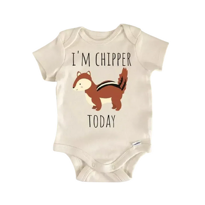 Chipmunk Animal Woodland Newborn Baby Onesie® Bodysuit