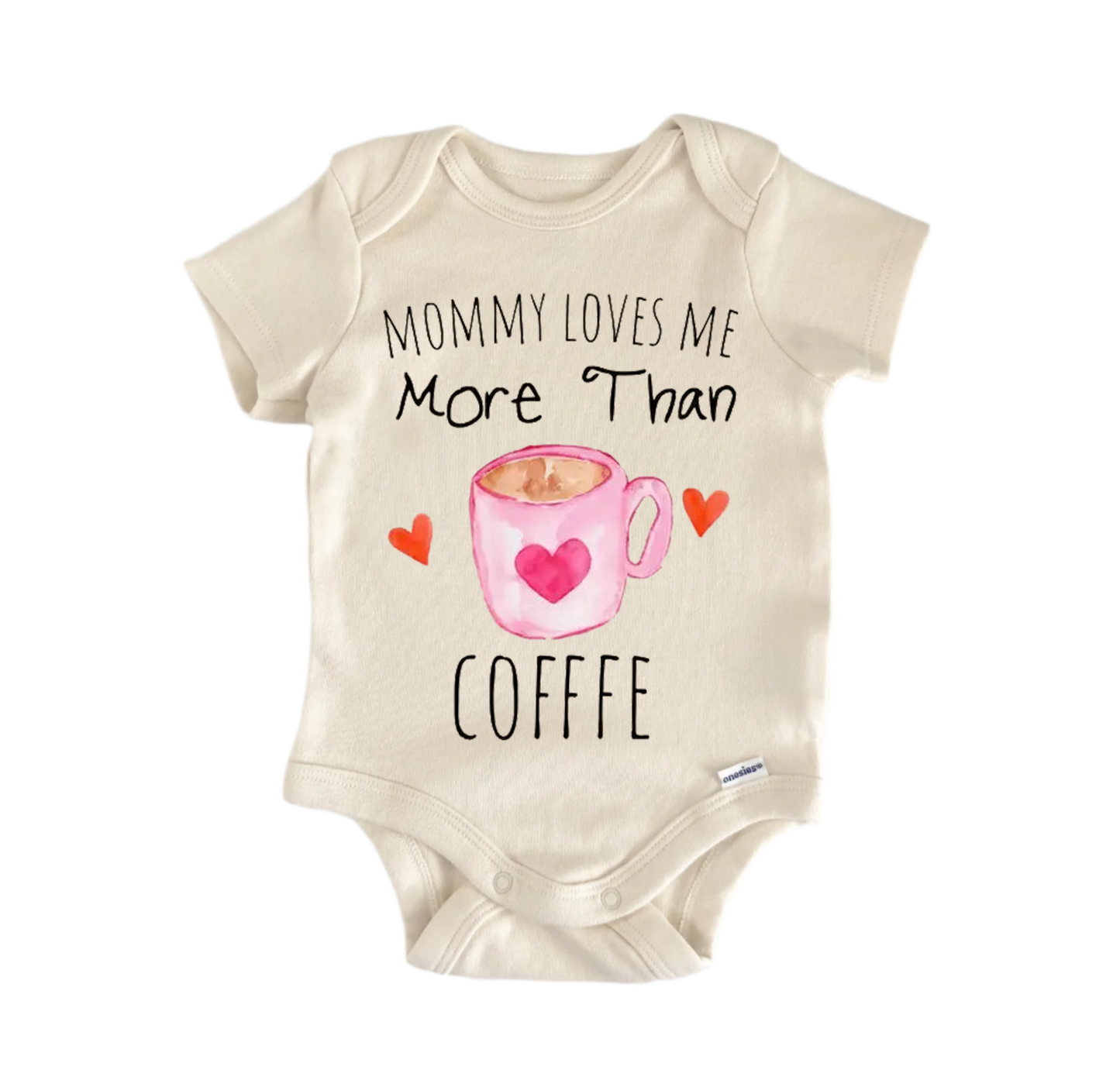 Coffee Latte Love Newborn Baby Onesie® Bodysuit