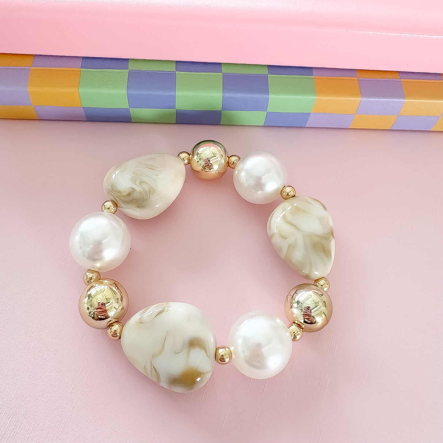 It's a Neutral Beaded Bracelet