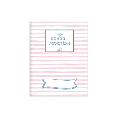 Blush Stripes School Memory Journal