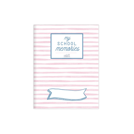 Blush Stripes School Memory Journal