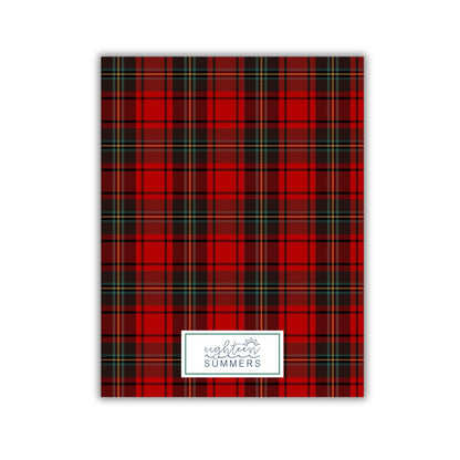 Christmas Memory Journal- Holiday Plaid