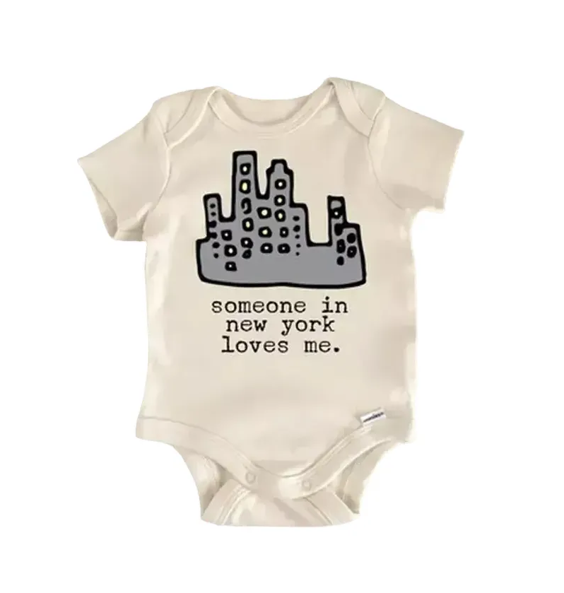 New York City Skyline Newborn Baby Onesie® Bodysuit