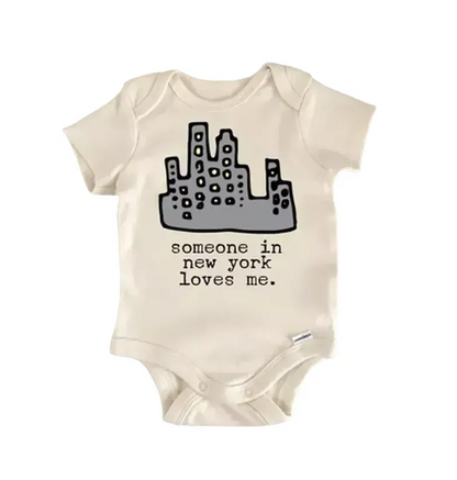 New York City Skyline Newborn Baby Onesie® Bodysuit