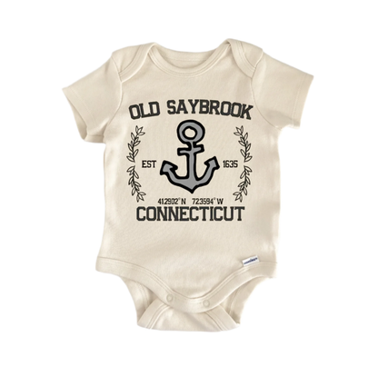 Old Saybrook Connecticut Newborn Baby Onesie® Bodysuit
