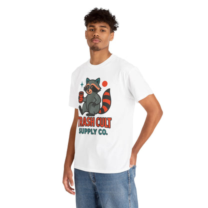 Trash Cult Supply Co. Unisex Heavy Cotton Tee, Eco-Friendly Tee, Gift for Raccoon Lovers, Cute Graphic T-Shirt, Trendy Streetwear, [...]