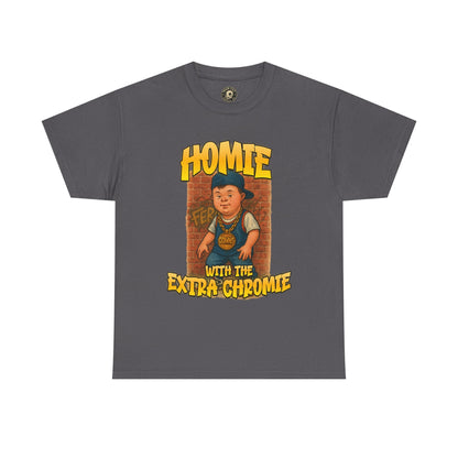 Homie with the Extra Chromie Shirt – Fun Supportive Tee for Down Syndrome Awareness – Gildan 5000