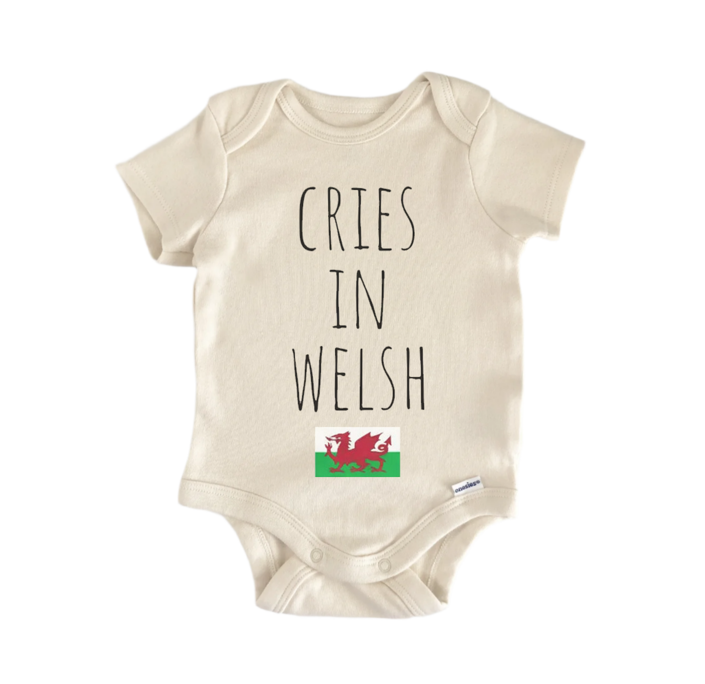 Welsh Irish Ireland Cry Newborn Baby Onesie® Bodysuit