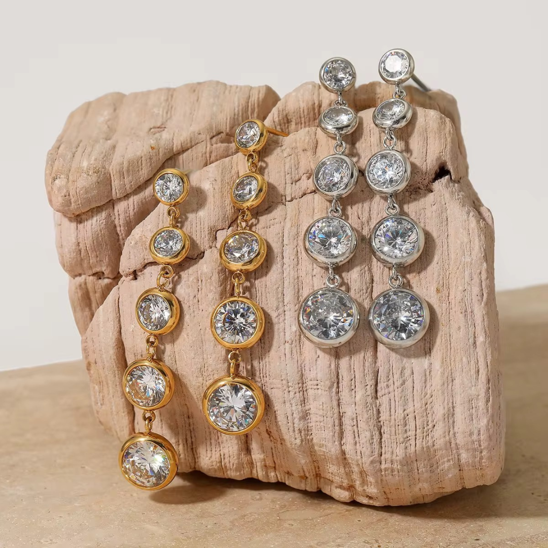 Juliette Bezel Earrings