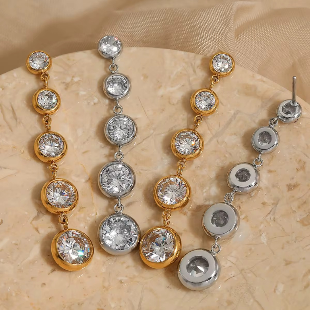 Juliette Bezel Earrings