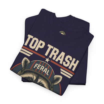 Feral Top Trash Raccoon Pilot Shirt – Trash Cult Supply Co. Parody Tee