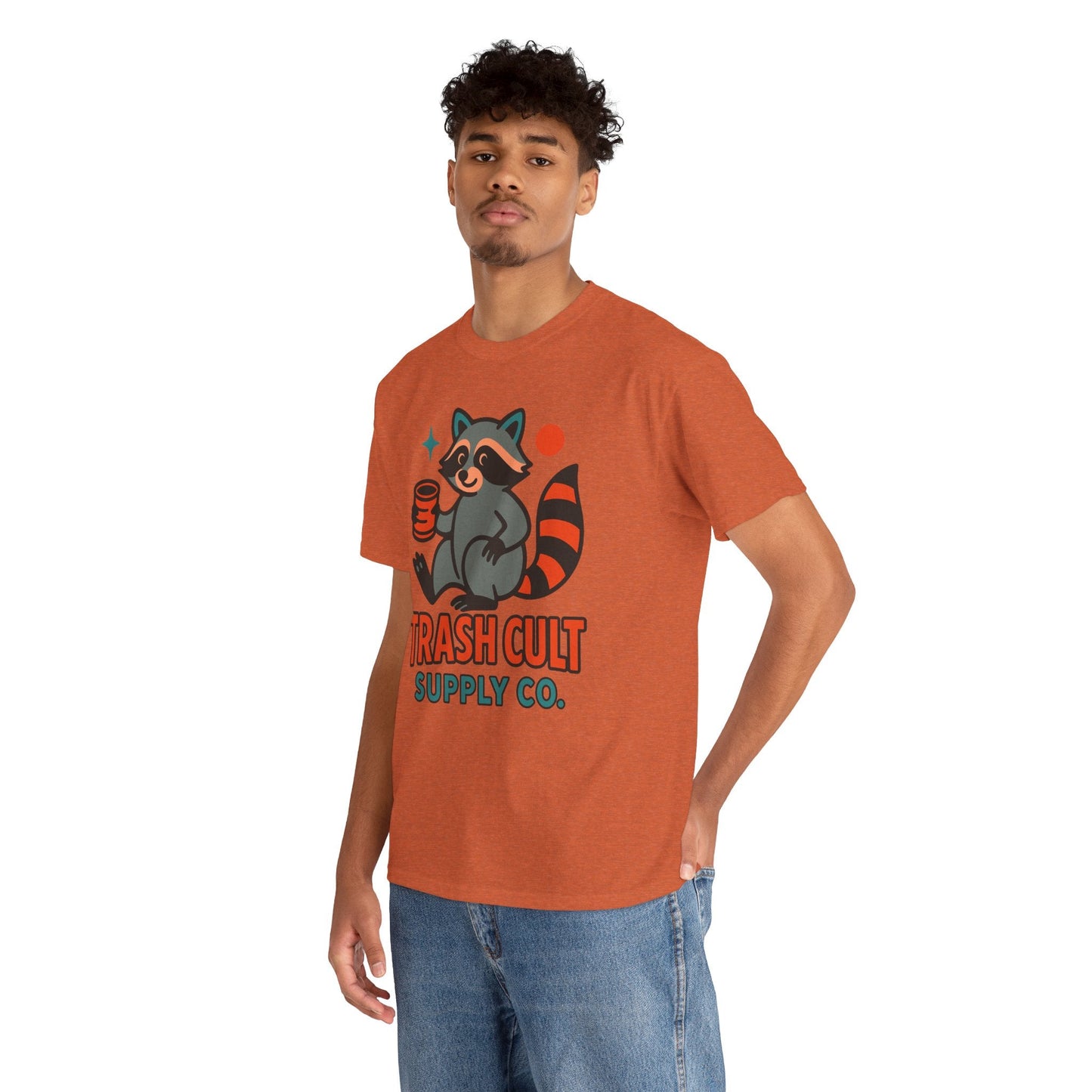 Trash Cult Supply Co. Unisex Heavy Cotton Tee, Eco-Friendly Tee, Gift for Raccoon Lovers, Cute Graphic T-Shirt, Trendy Streetwear, [...]