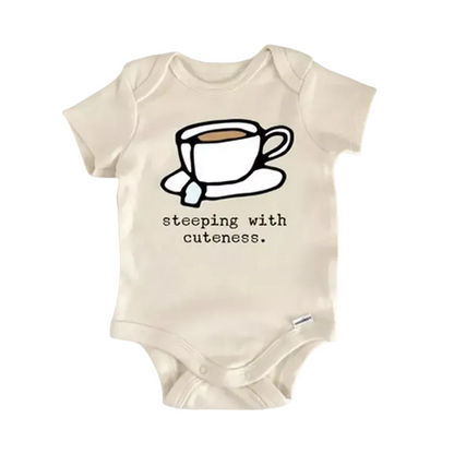 Tea Coffee Matcha Boba Newborn Baby Onesie® Bodysuit GS1