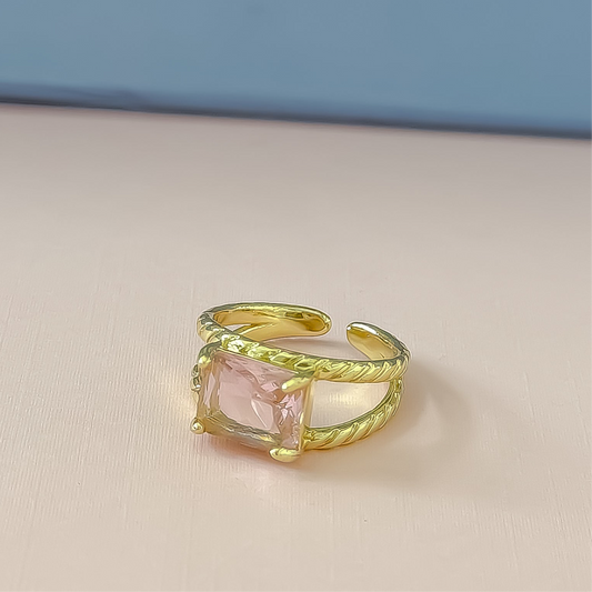 Pink  Twist Ring