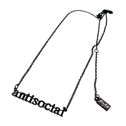 Antisocial Cutout Necklace