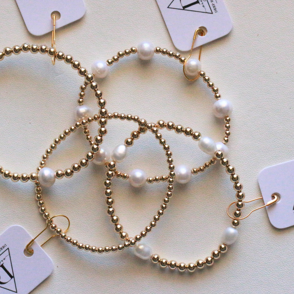 Callie Bracelet - Gold Filled Beaded Bracelet - 14k Gold Filled