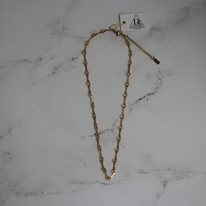 Blade Chain – Waterproof 14k PVD Gold Necklace