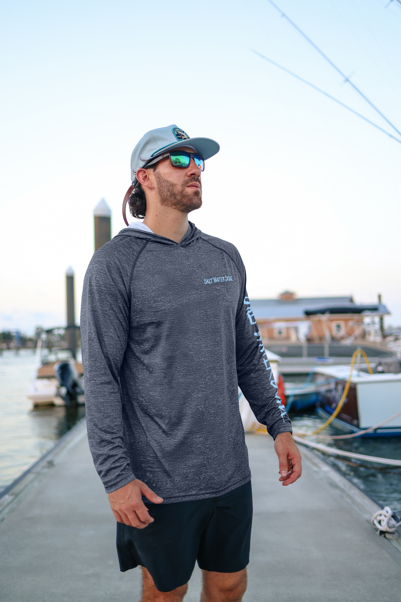Navy Blue - Flounder Classic Performance Hoodie