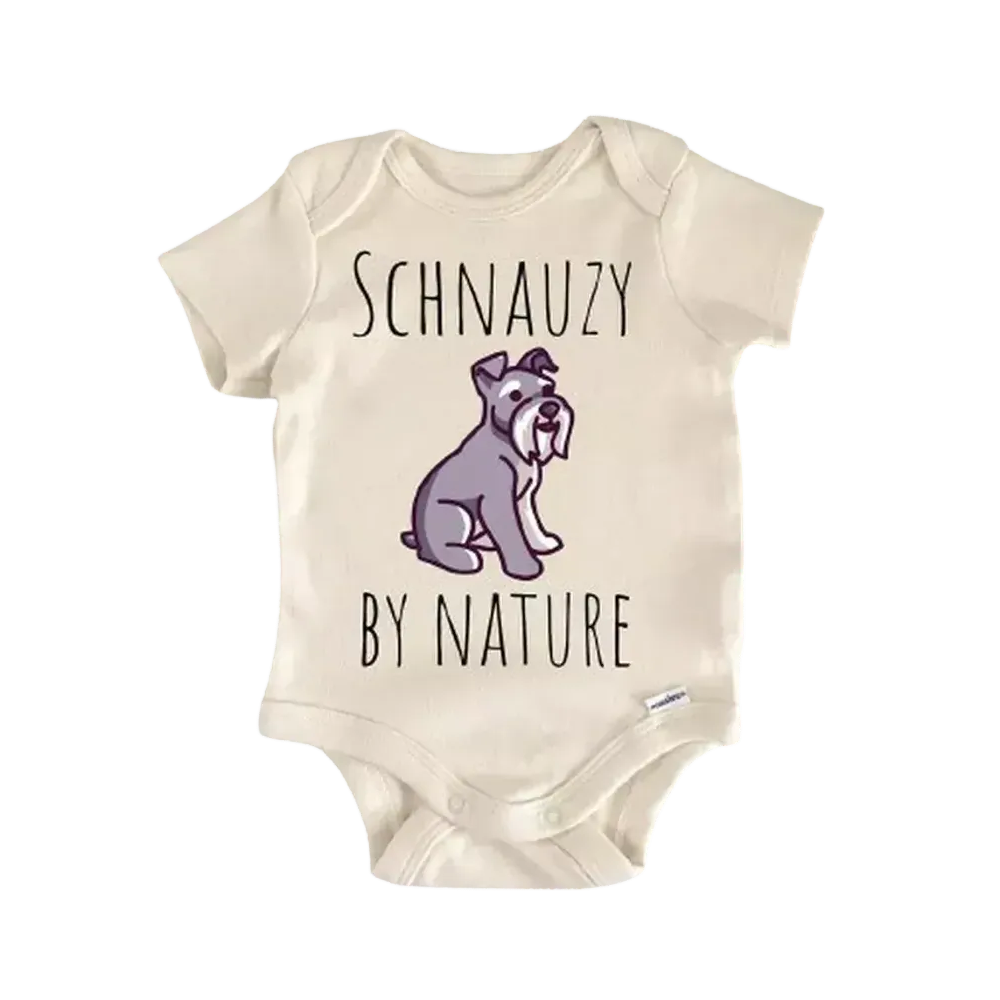 Miniature Schnauzer Dog Newborn Baby Onesie® Bodysuit