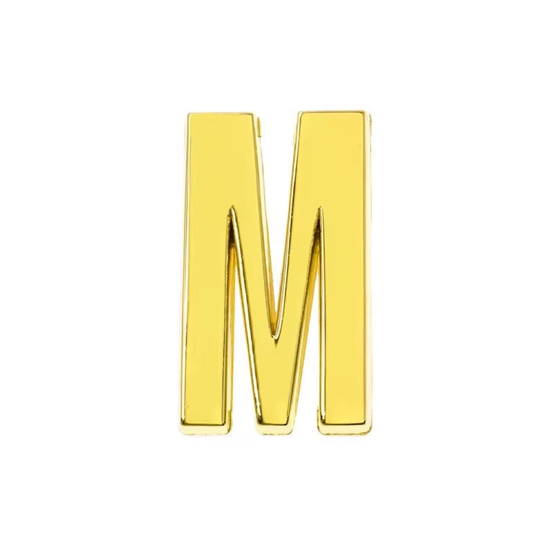 Scarf Slide Letters – 30mm – 14K Gold Non Tarnish