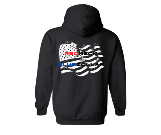 Redneck + Blue Collar Hoodie