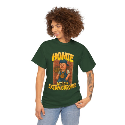 Homie with the Extra Chromie Shirt – Fun Supportive Tee for Down Syndrome Awareness – Gildan 5000
