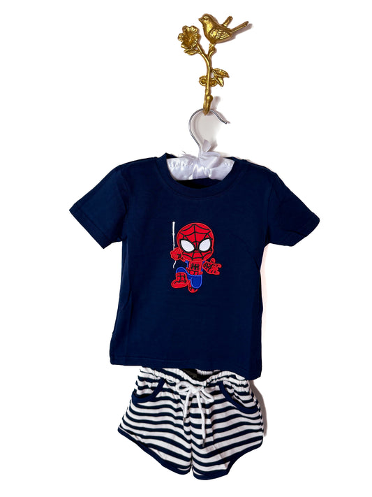 Red and Blue Hero Short Set