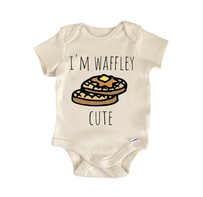 Waffle Breakfast Pancakes Newborn Baby Onesie® Bodysuit